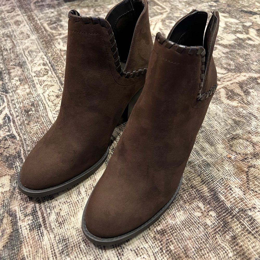 Market & Spruce Dark Brown Ankle Booties